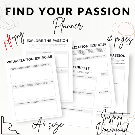Find Your Passion Planner & Journal