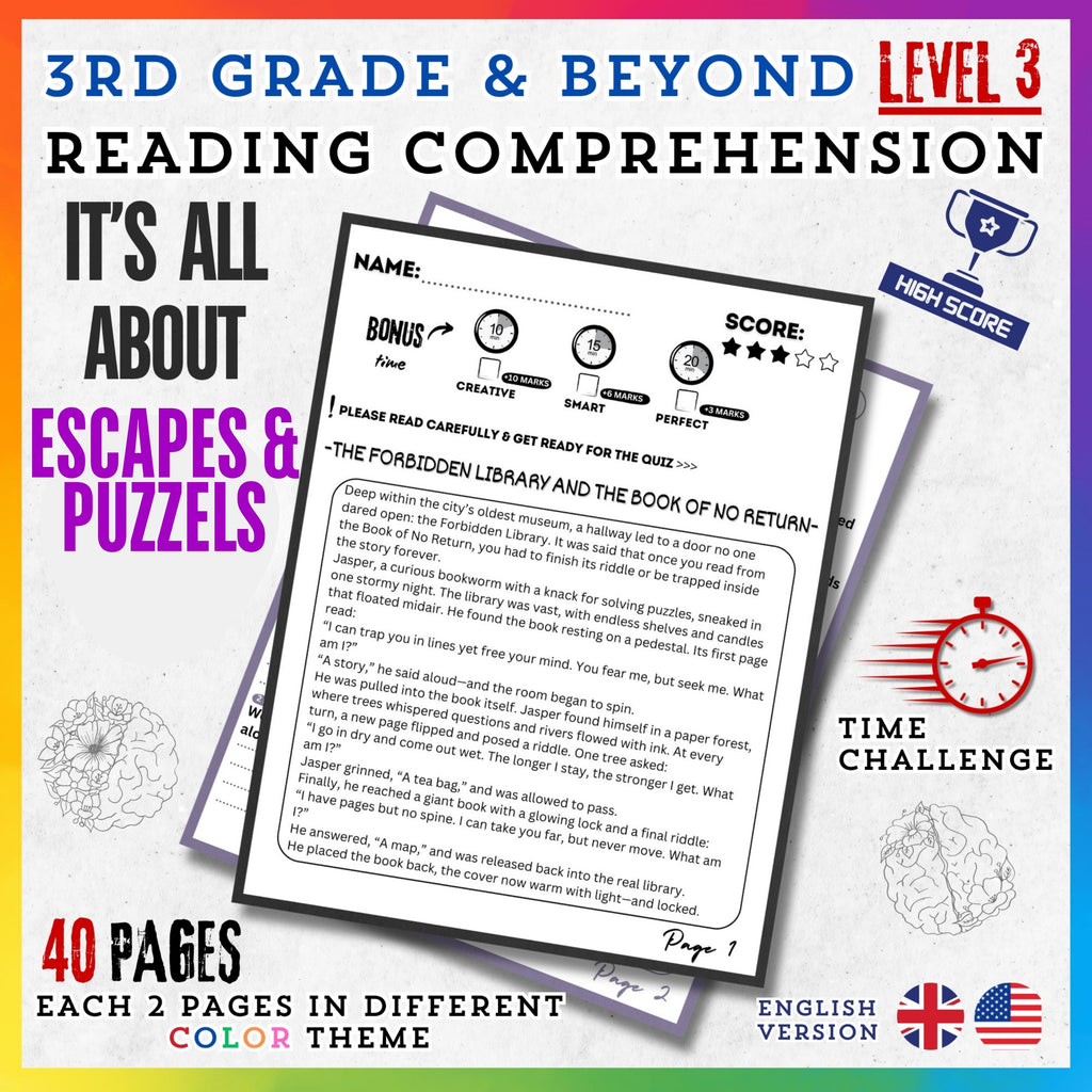 Escapes & Puzzels Reading Stories