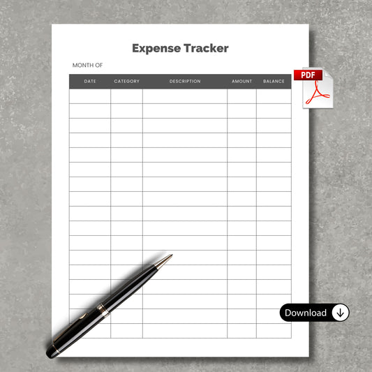 Expenses Tracker PDF