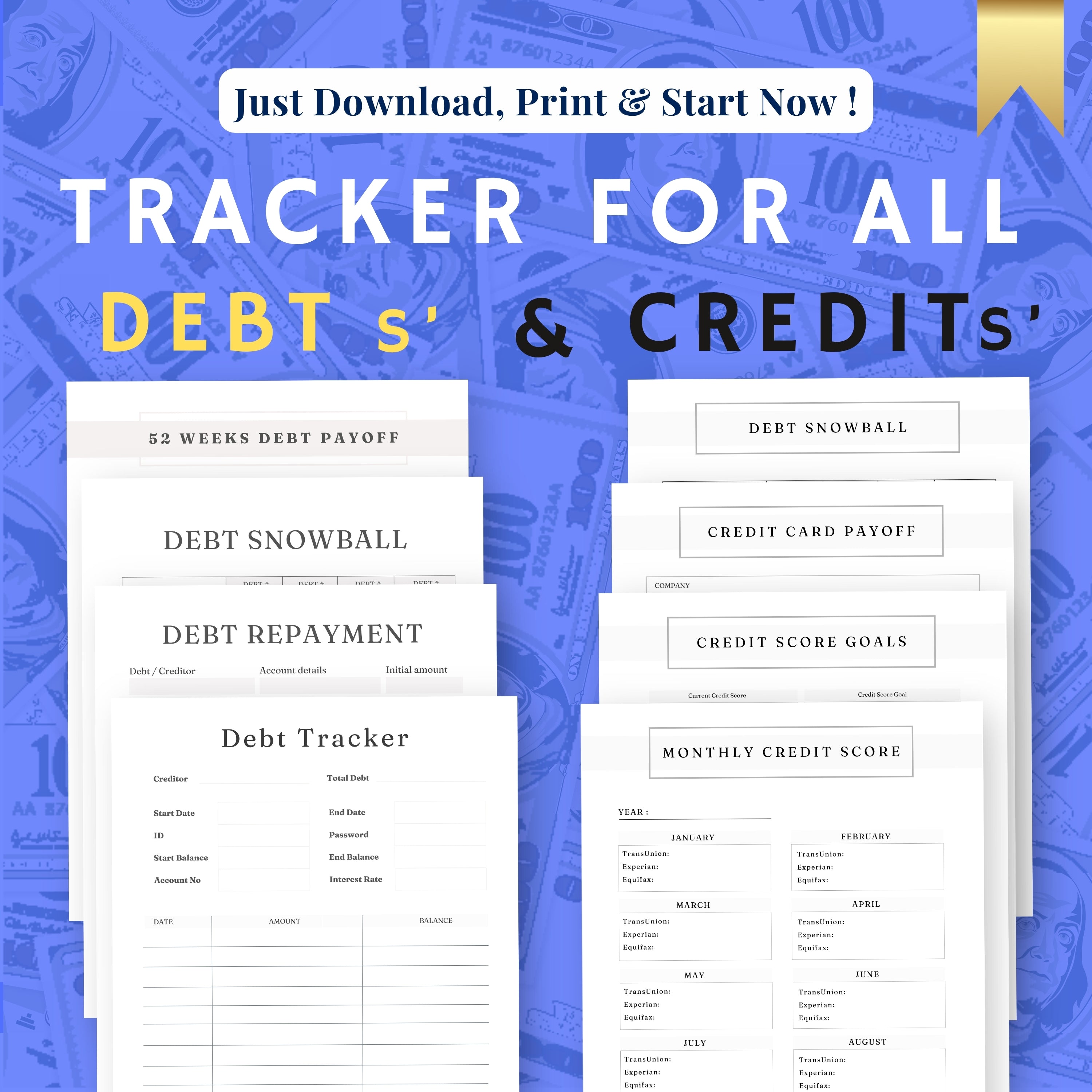 Debt & Credit Trackers Collection