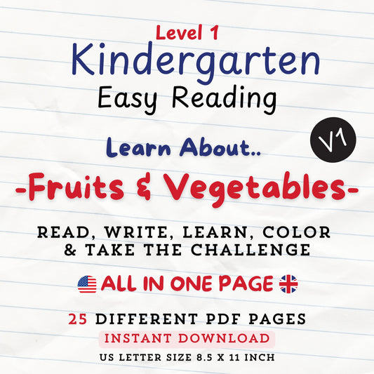 Learn About Fruits & Vegetables V1.