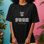 Free Mind - Cute Meditating Koala Zen Mindfulness Mental Freedom Statement Artwork