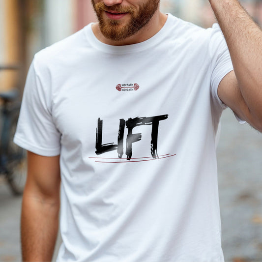 No Pain No Gain Fitness Motivation Statement Artwork