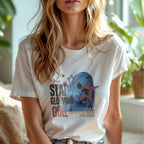 Star Glowing Girl Stars Reflect Her Strength - Y2K Pop Art Empowerment Statement Artwork