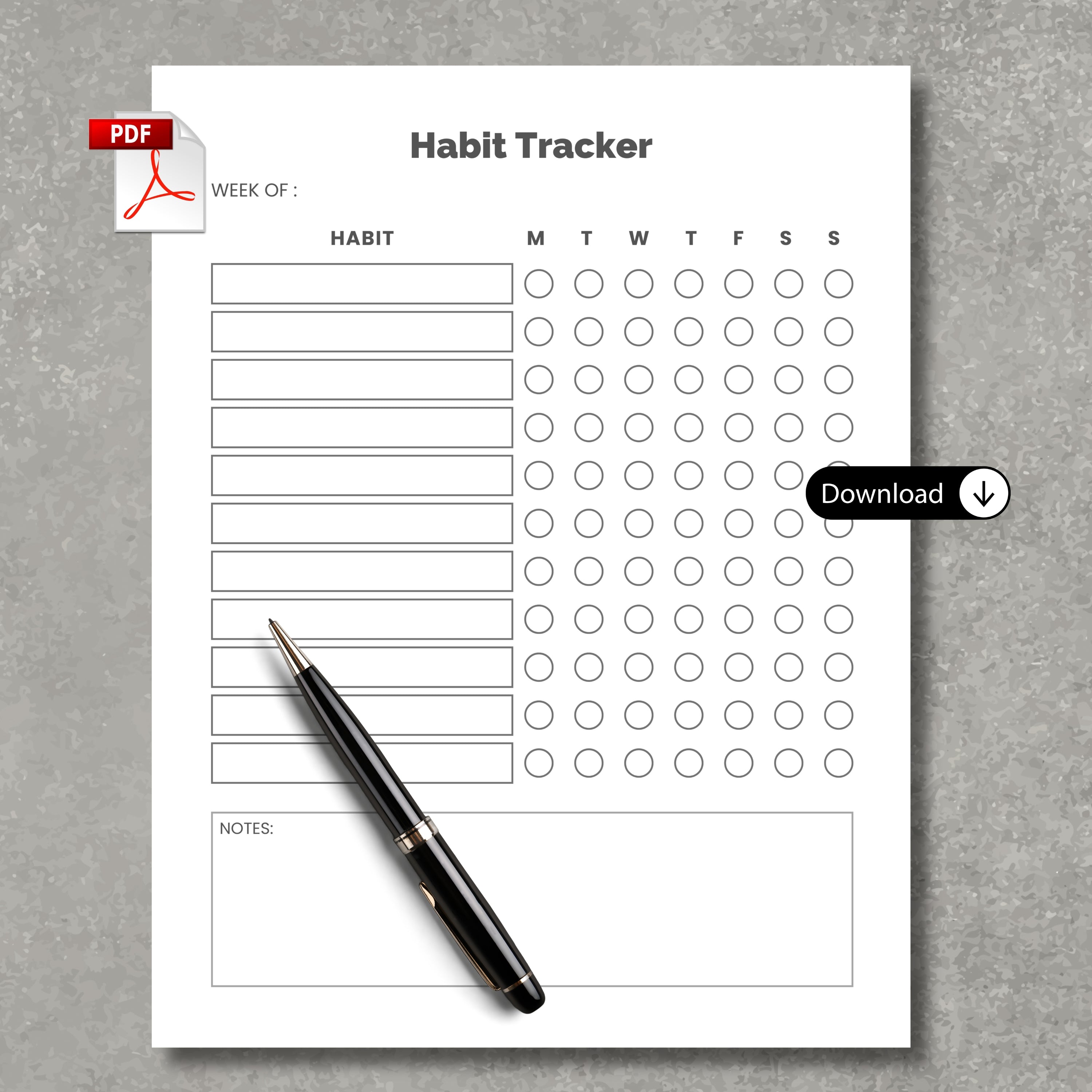 Personal Habit Tacker PDF V1