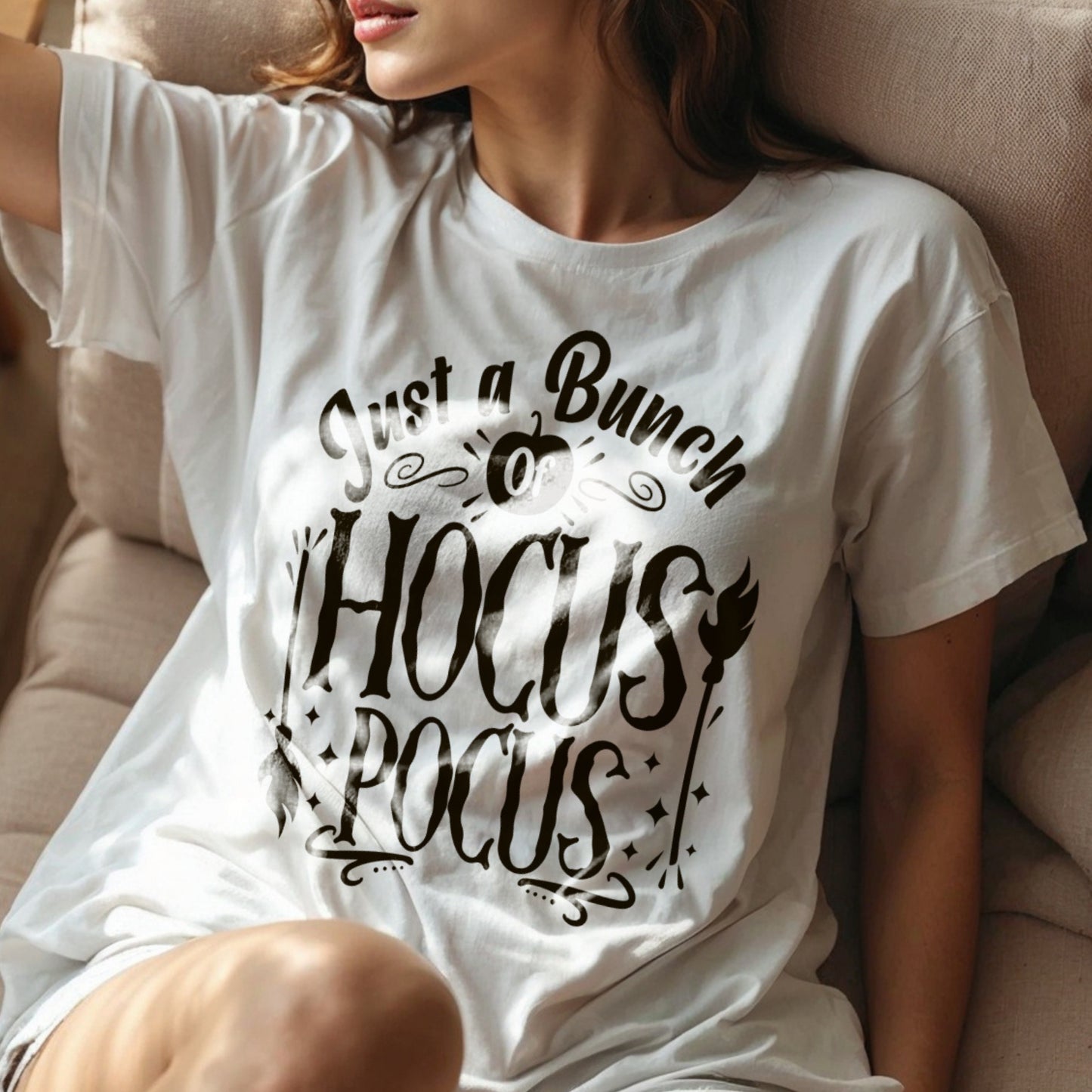 Just A Bunch Of Hocus Pocus - Witchy Halloween Magic Spell Statement Artwork