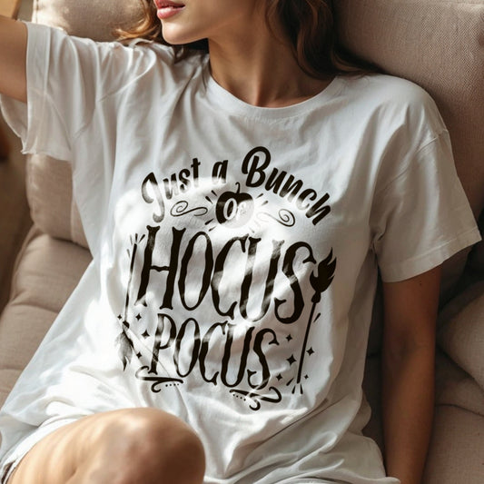 Just A Bunch Of Hocus Pocus - Witchy Halloween Magic Spell Statement Artwork