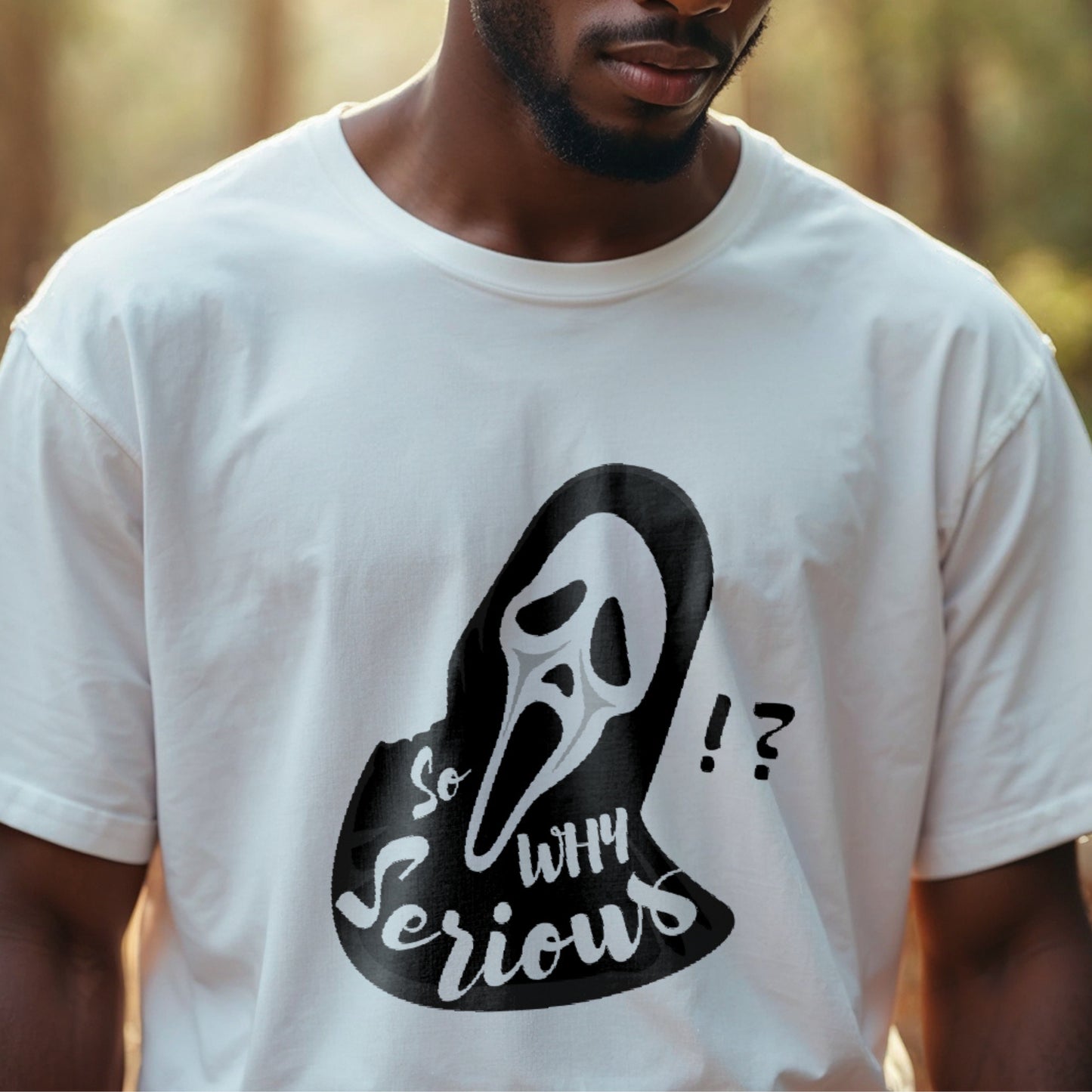 Why So Serious ?! - Horror Comedy Scream Face Statement Artwork