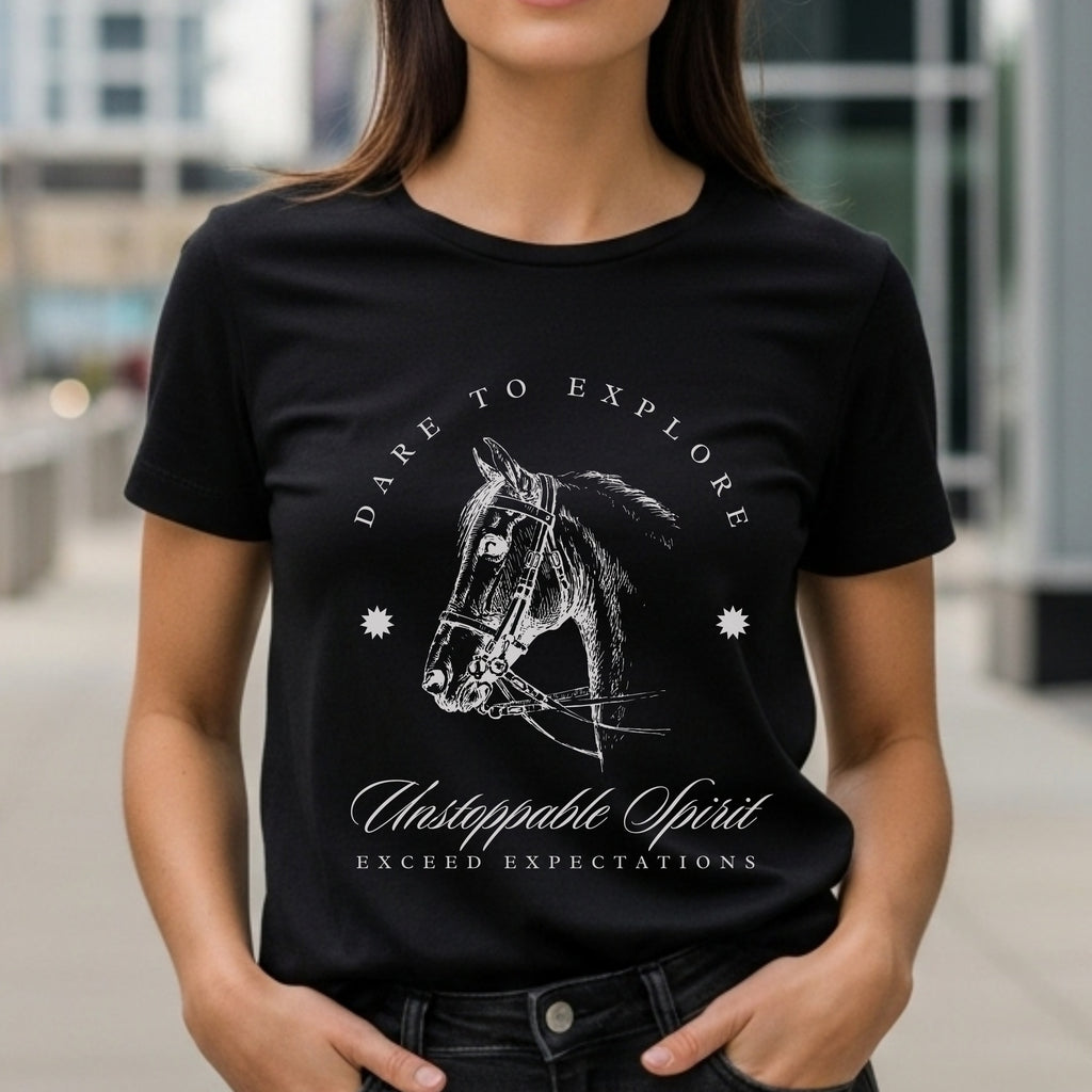 Dare to Explore - Unstoppable Spirit Equestrian Circle Artwork