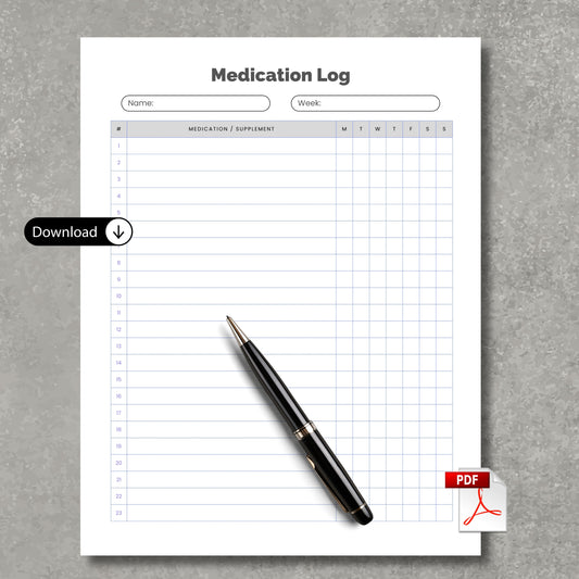 Medication Log Organizer