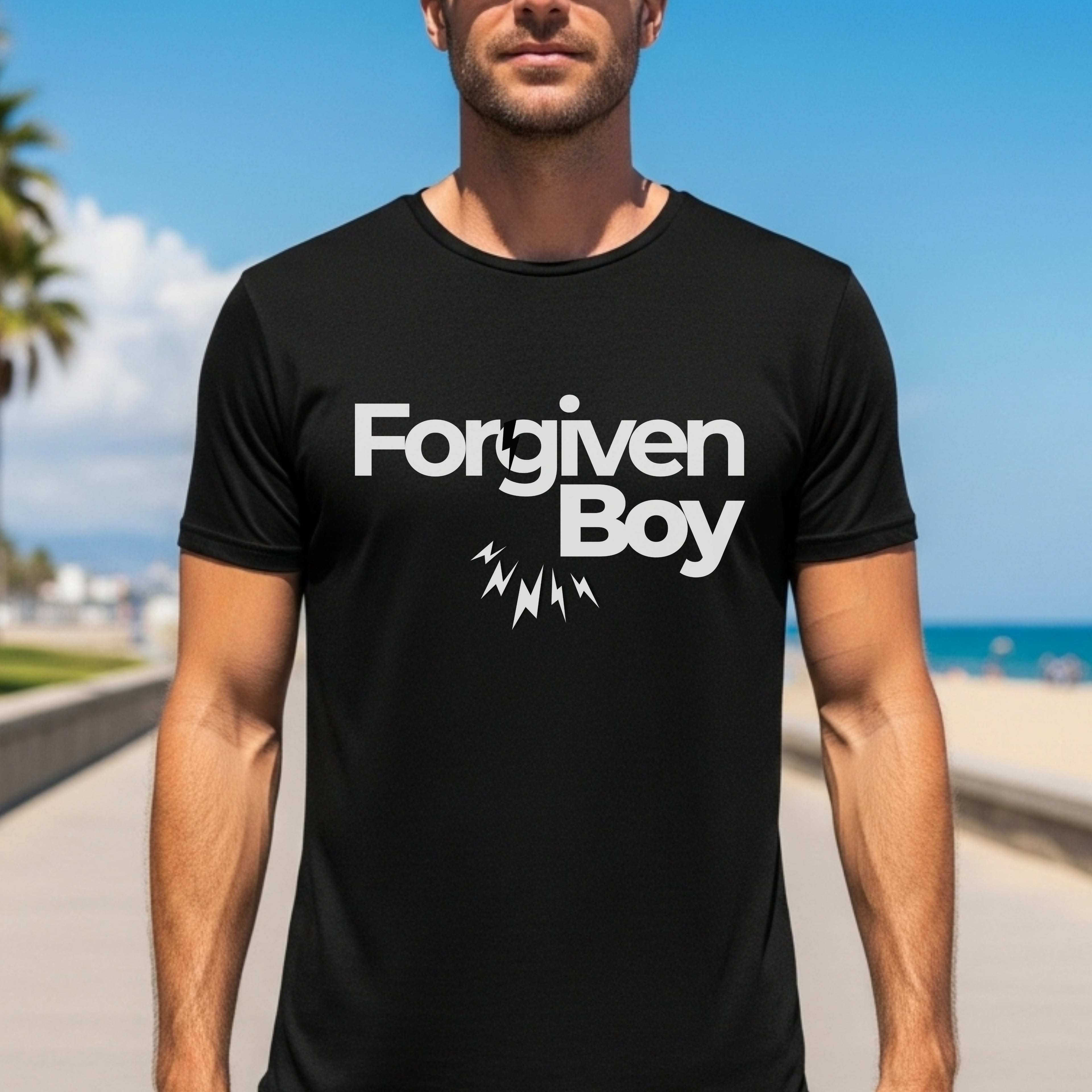 Forgiven Boy - Faith-Based Redemption Statement Artwork