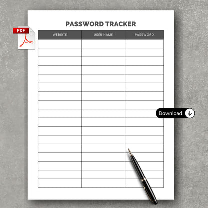 Personal Passwords Tracker