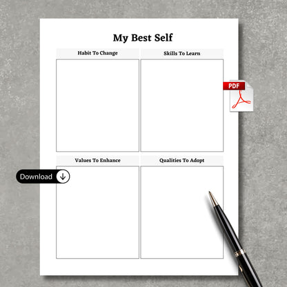 My Best Self Discover Sheet