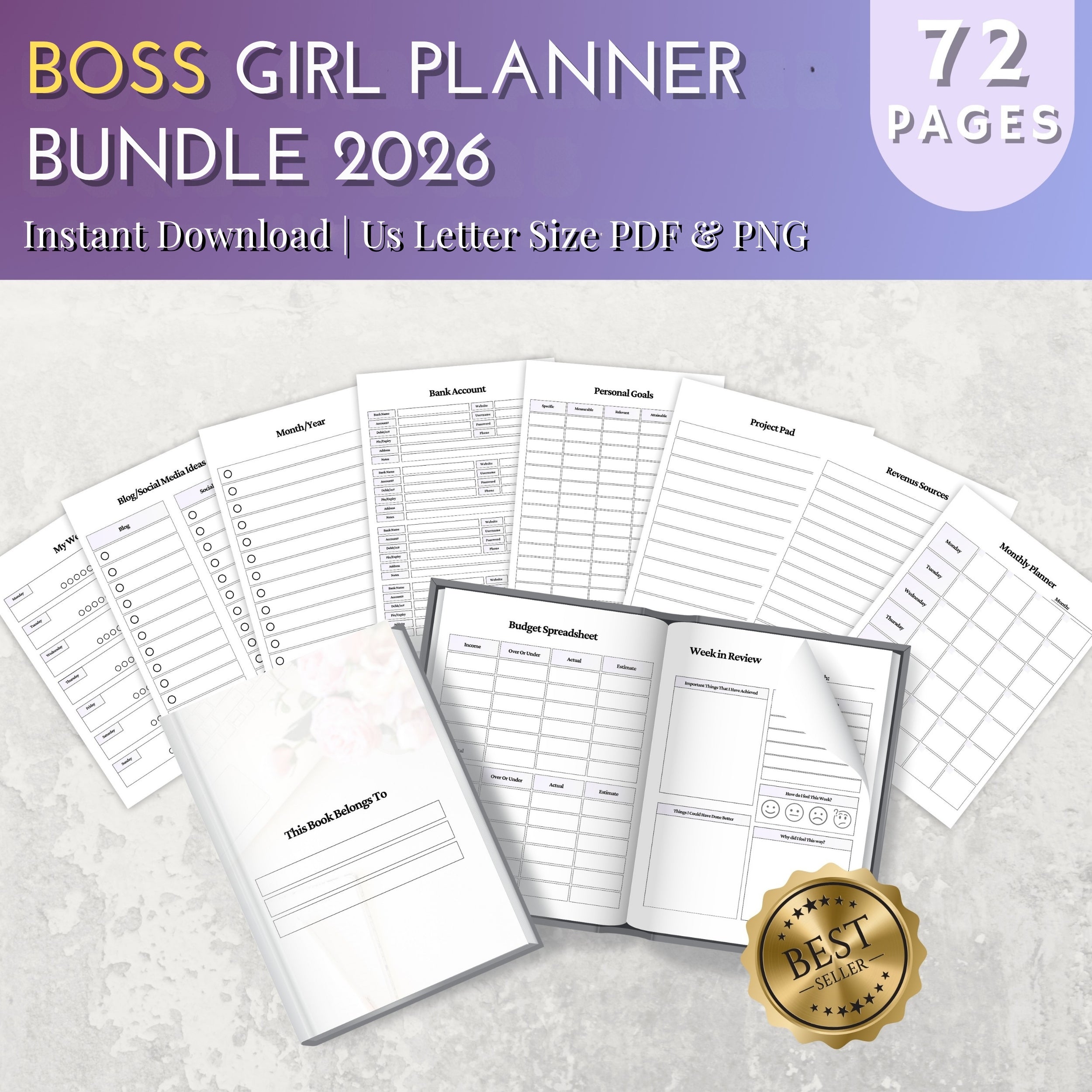 Boss Girl Planner Bundle 2026