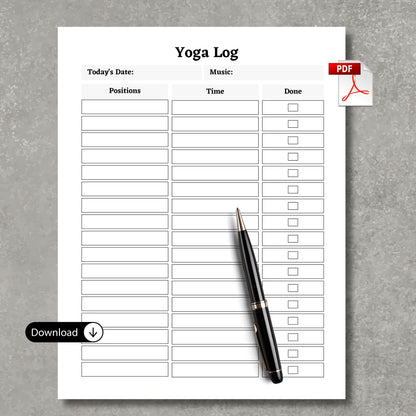 Yoga Log Tracker