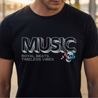 Music Royal Beats Timeless Vibes - Colorful Skull Statement Artwork