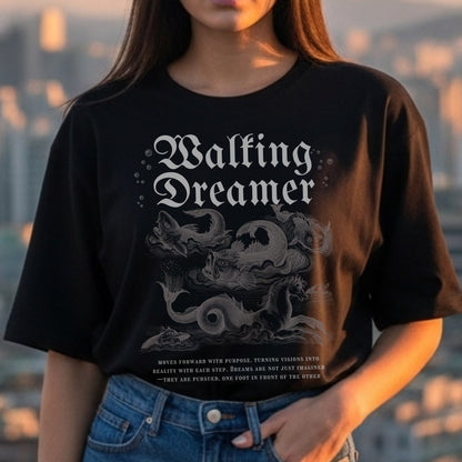 Walking Dreamer - Medieval Gothic Ocean Dreams Action Statement Artwork