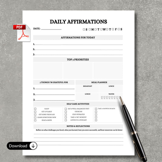 Daily Affirmations Journal