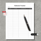 Follower Tracker PDF Paper