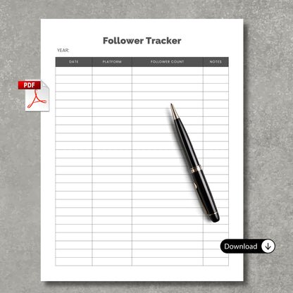 Follower Tracker PDF Paper