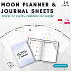 Moon Planner & Journal Sheets