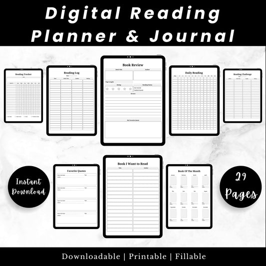 Digital Reading Planner & Journal