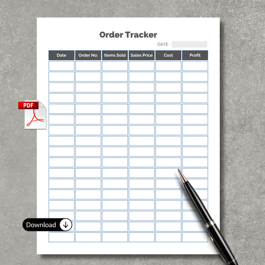 Orders Tracker PDF