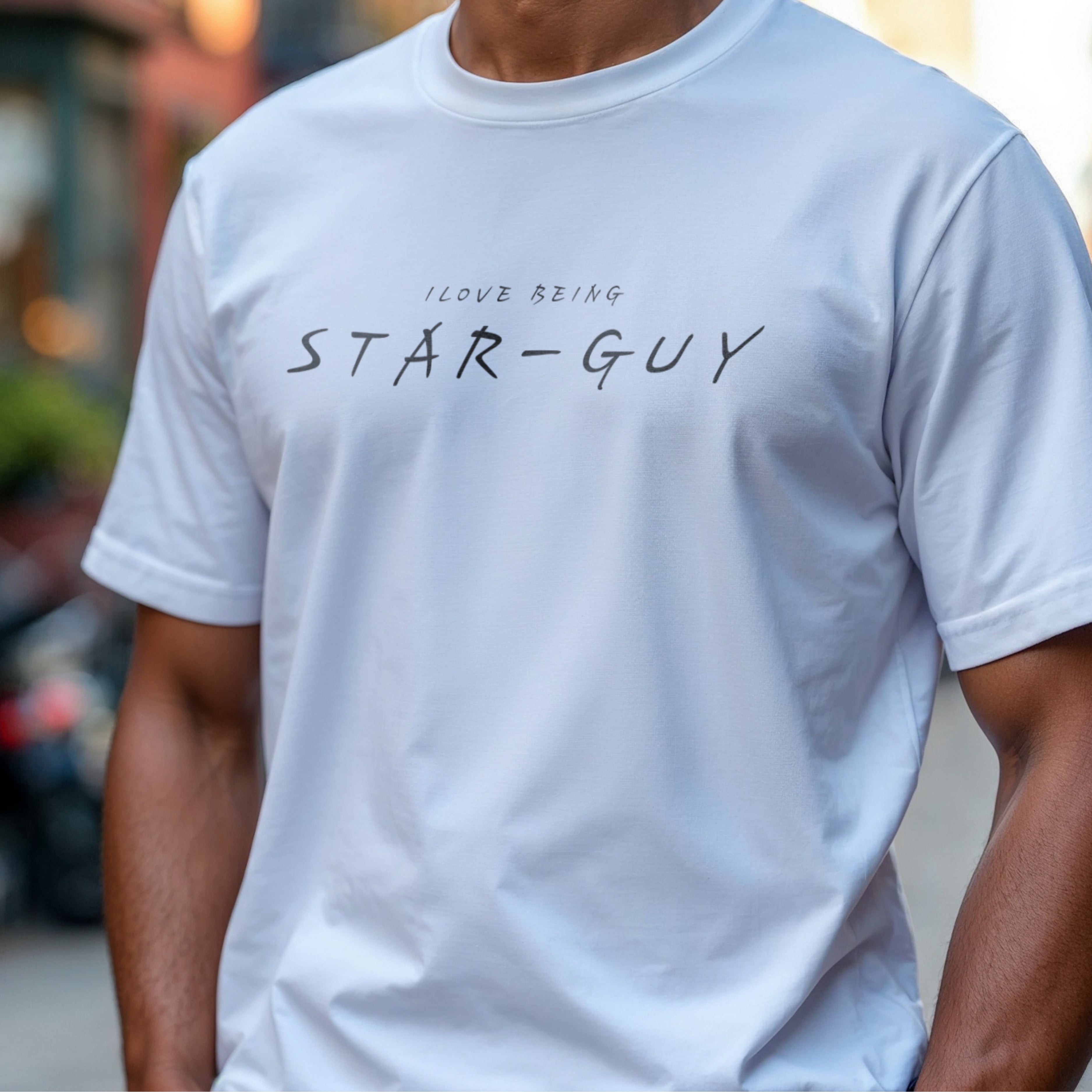 I Love Being Star Guy - Minimalist Confidence Statement Artwork