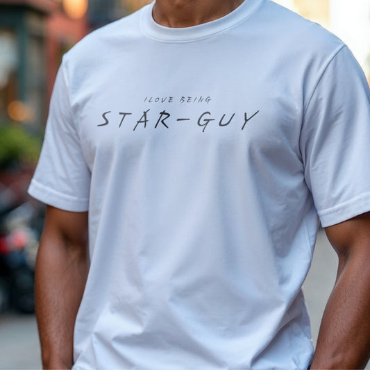 I Love Being Star Guy - Minimalist Confidence Statement Artwork