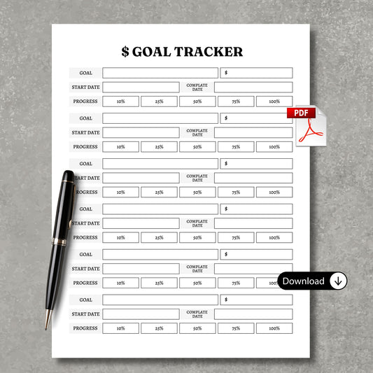 $ Goal Progress Tracker