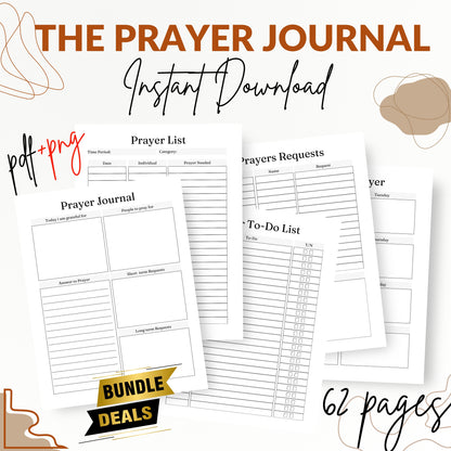 Prayer Planner & Journal Bundle