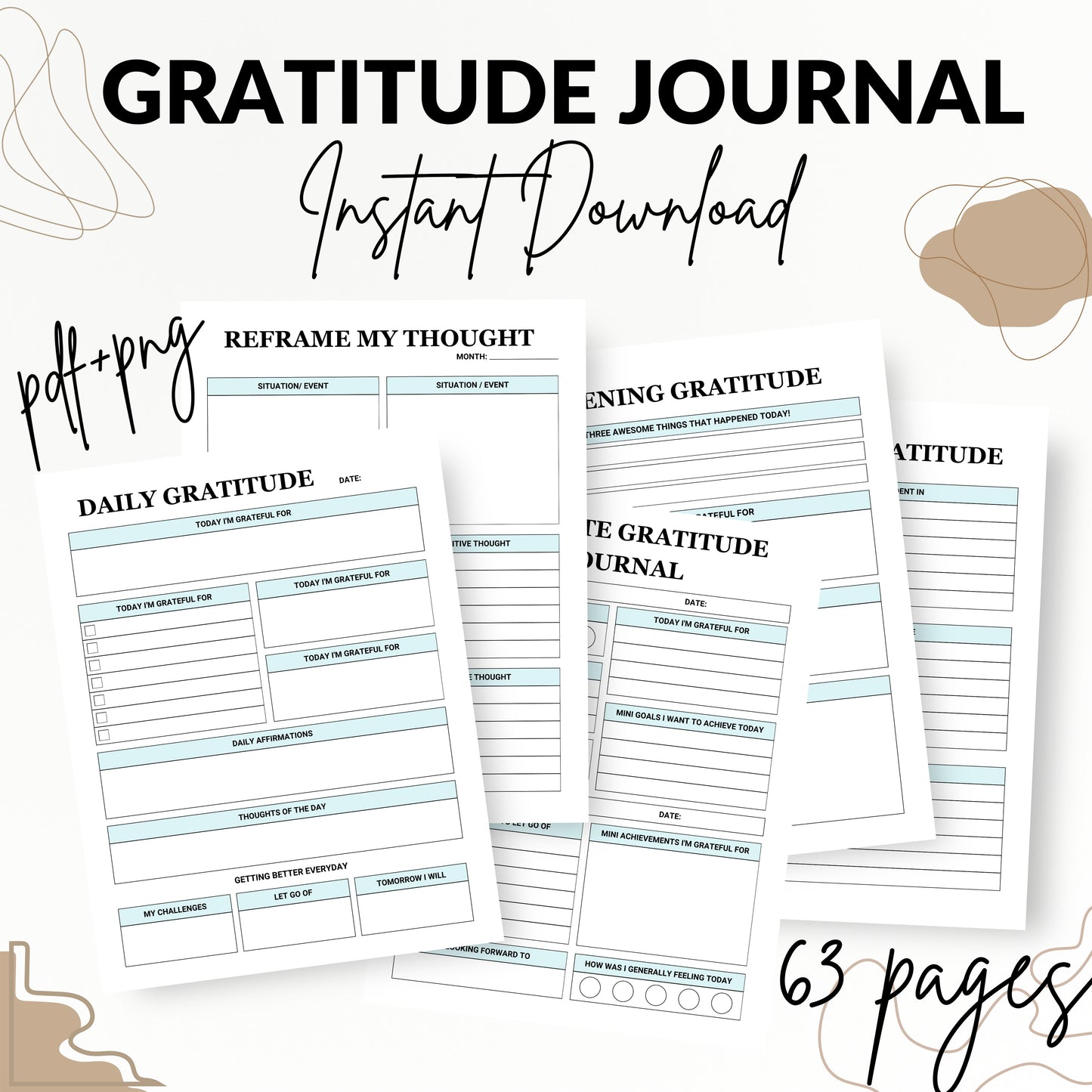 Gratitude Journal Bundle