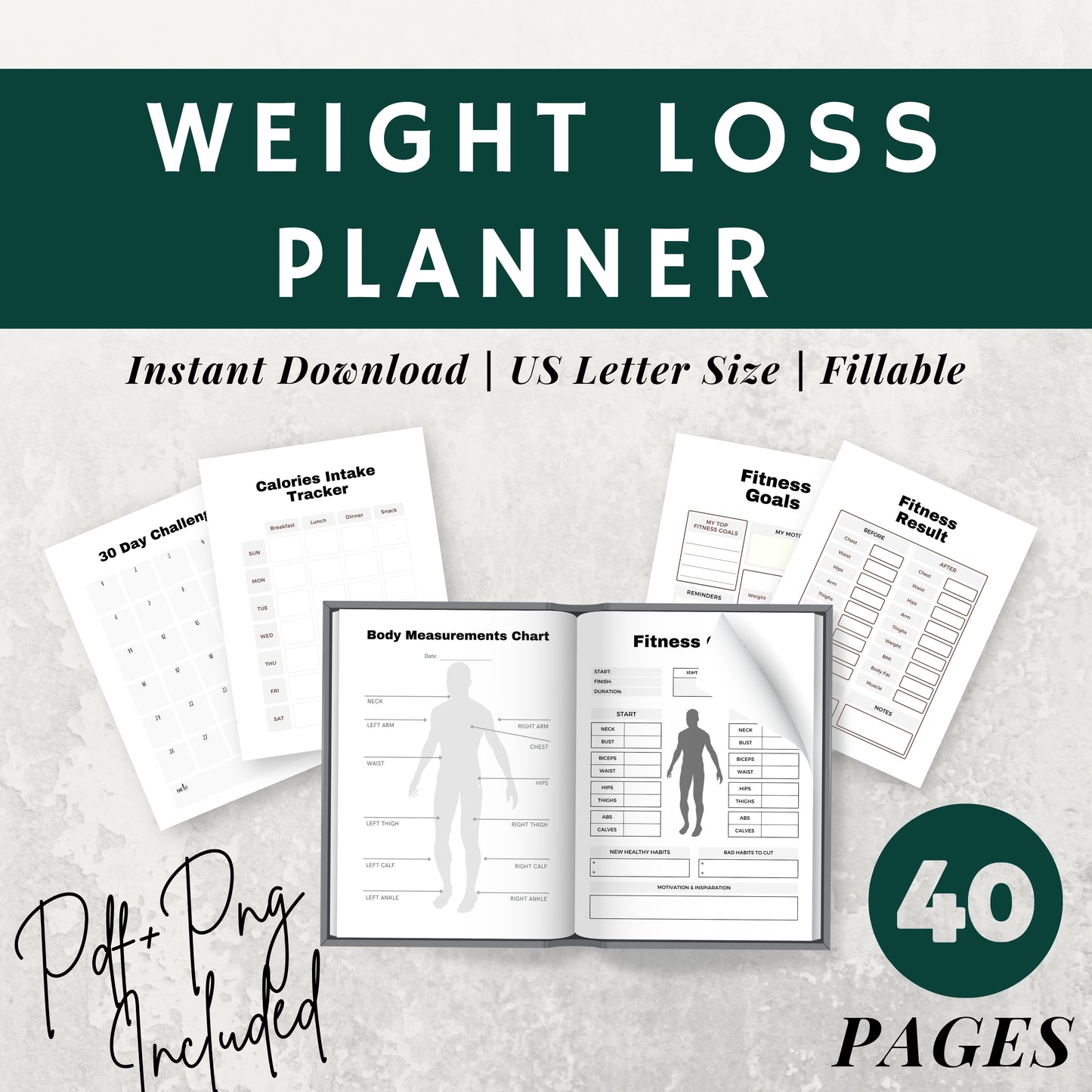 Weight Loss Planner Bundle