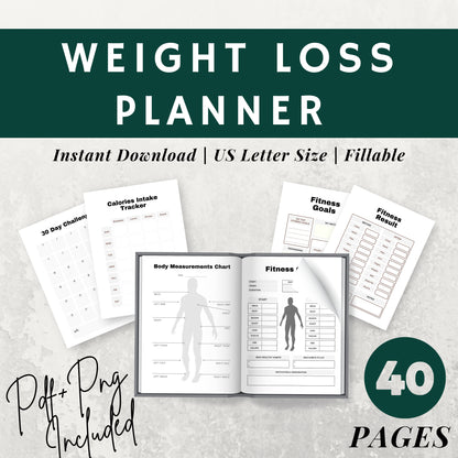 Weight Loss Planner Bundle