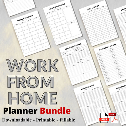 Work From Home Planner Bundle