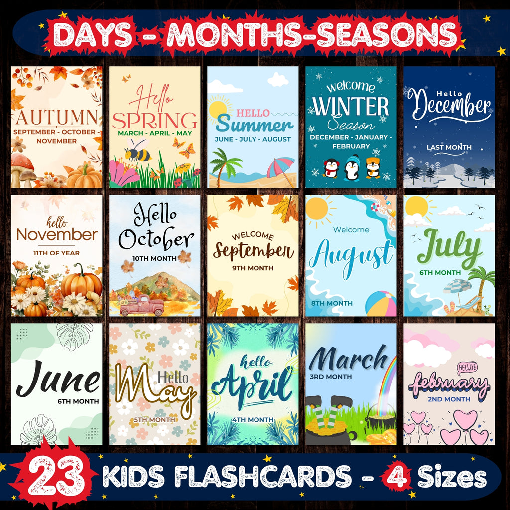 Days, Months and Seasons Flashcards