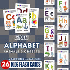 Animals & Objects Alphabet Flashcards