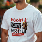 Monster By Eclipse, Boss By Day - Motivational Chimp DJ Music Producer Statement Artwork