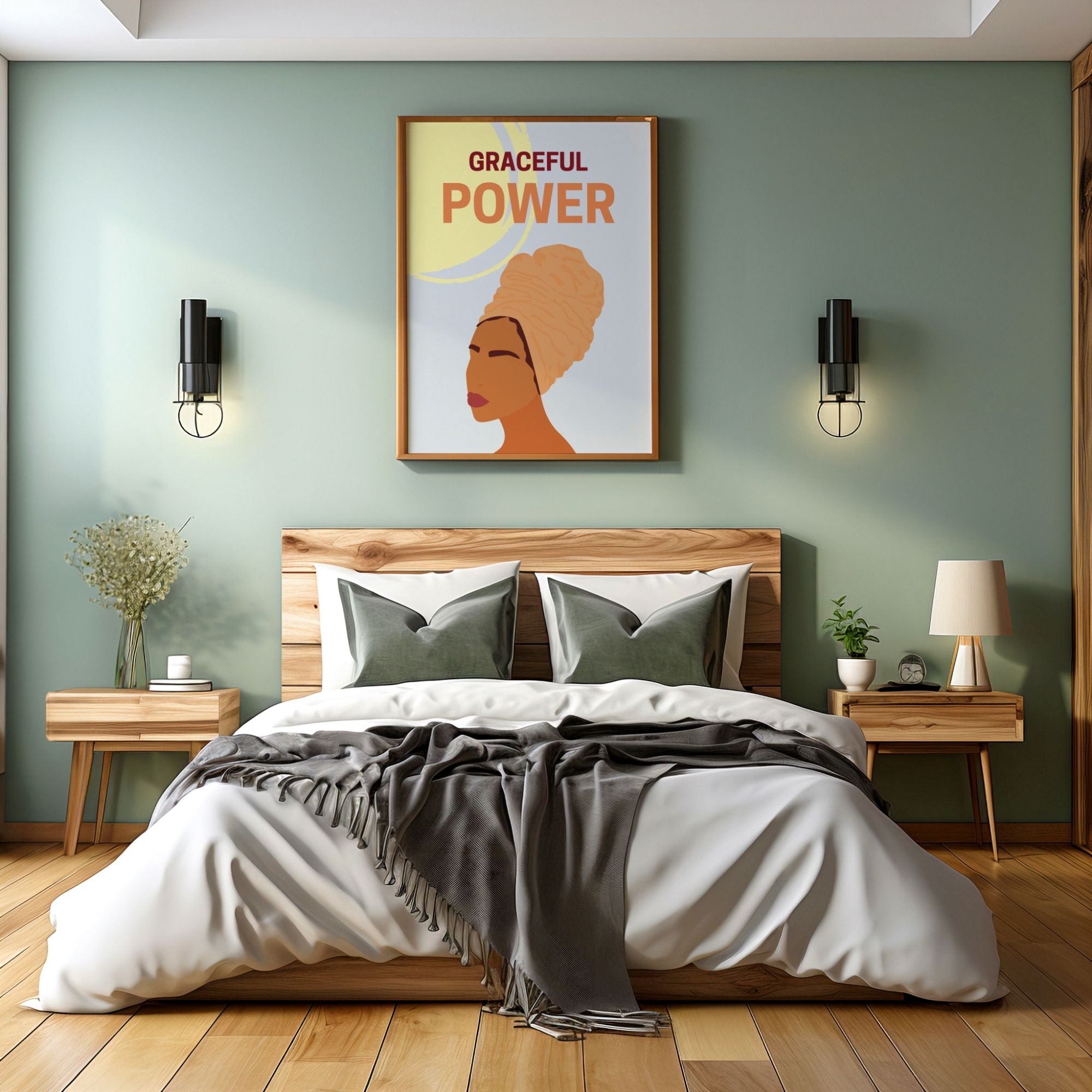 Graceful Power - African Woman Empowerment Wall Art