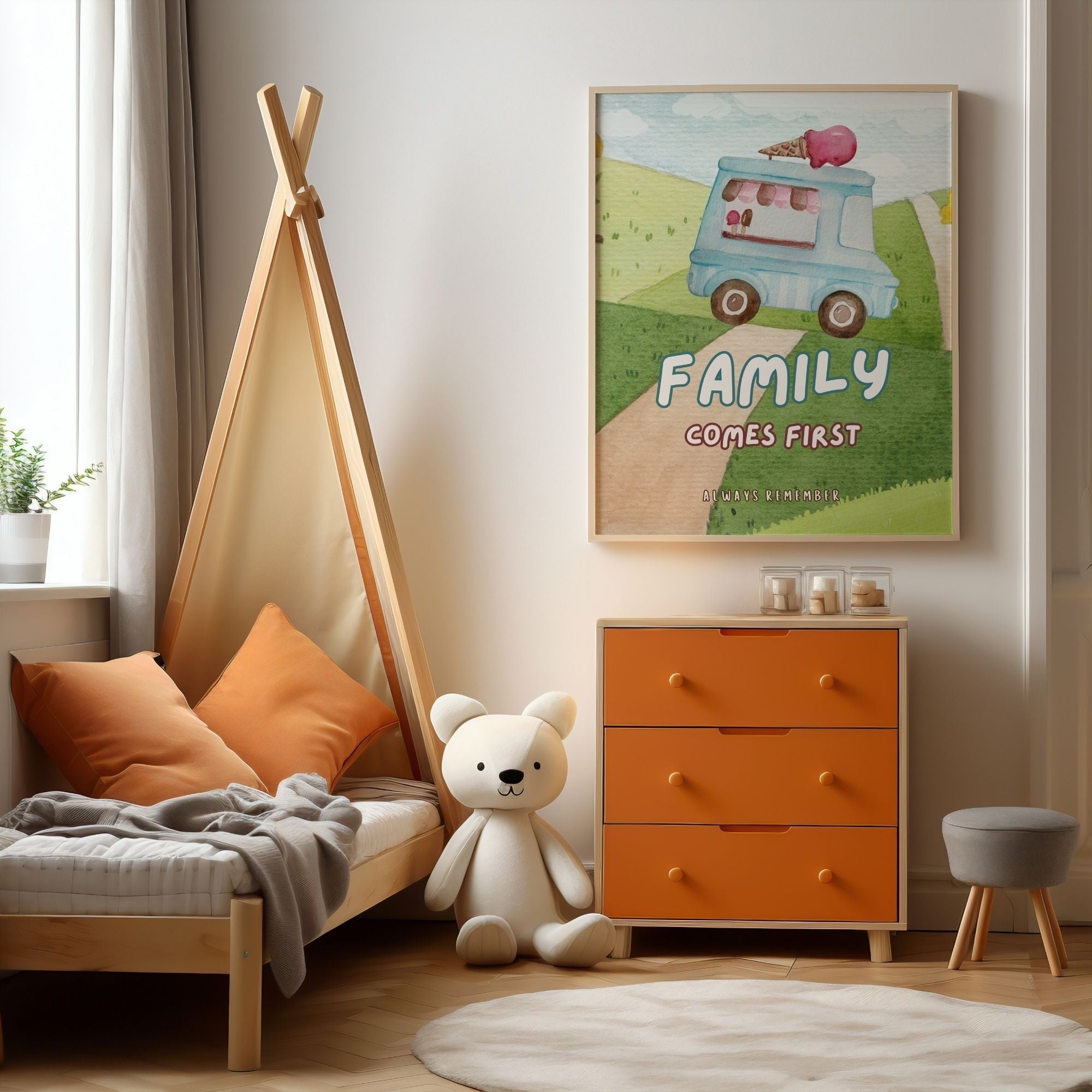Family Comes First - Always Remember Heartwarming Wall Art