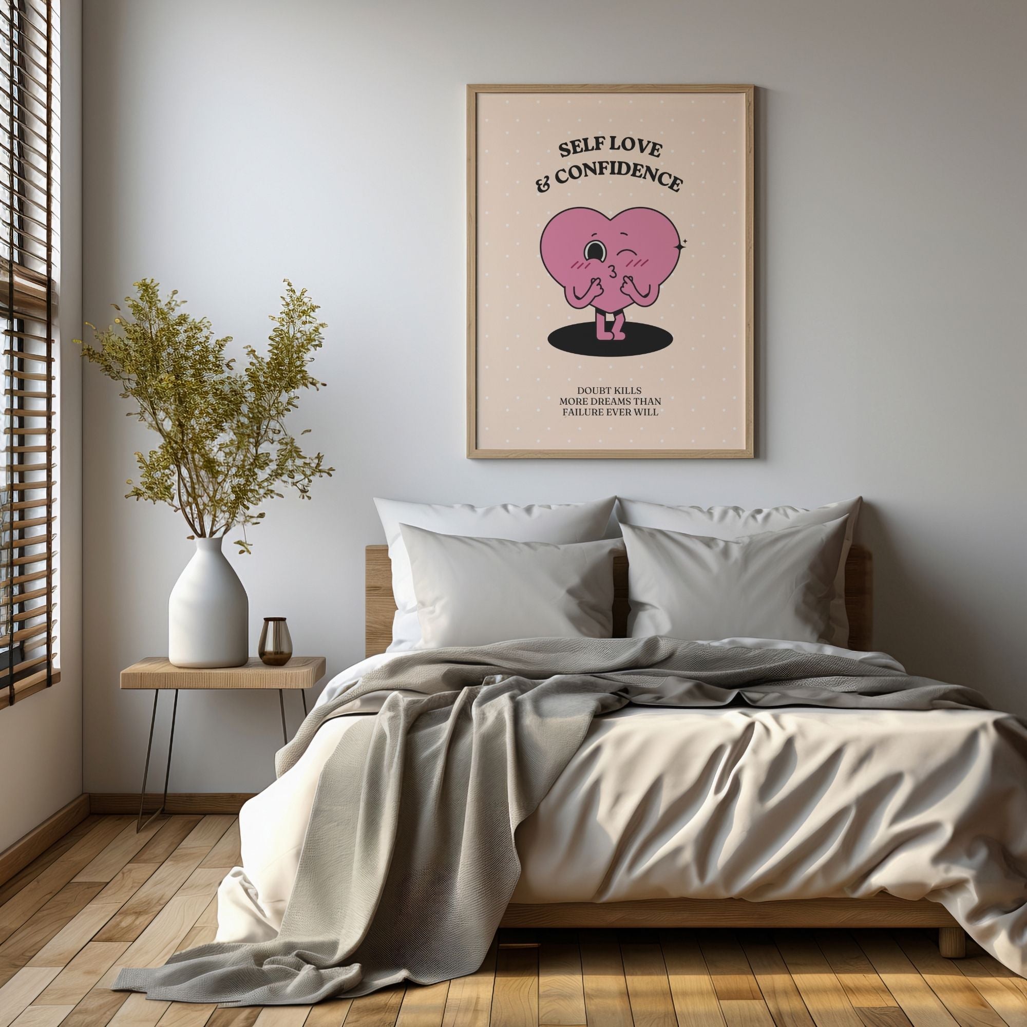 Self Love & Confidence - Empowering Heart Wall Art