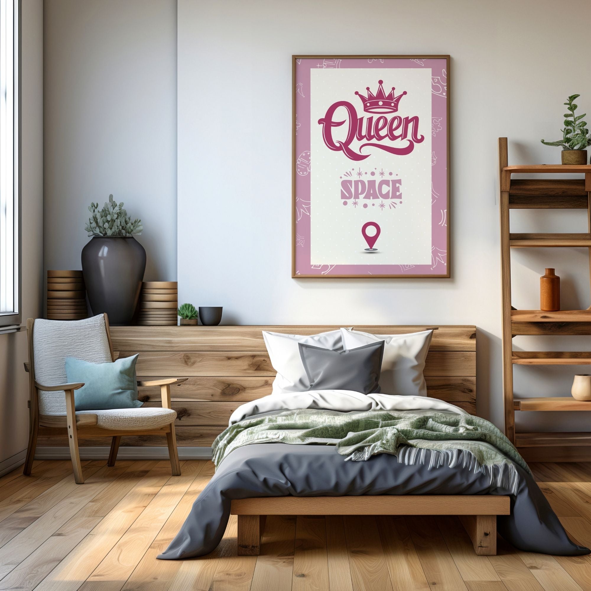 Queen Space - Royal Empowerment Wall Art