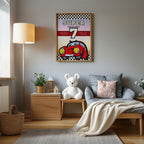 Super Power Buddy - Work Hard, Aspire, Act, Achieve Wall Art