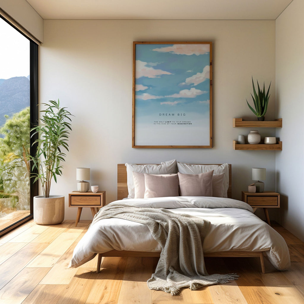 Dream Big - The Only Limit Is Your Imagination Inspirational Wall Art