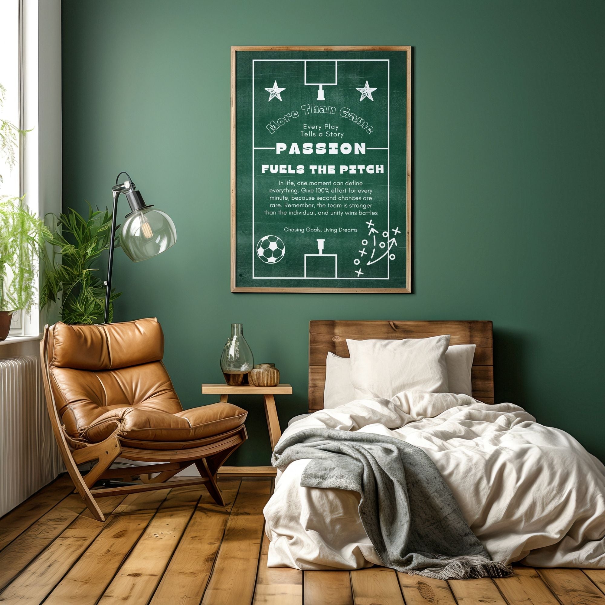 More Than Game - Passion Fuels The Pitch Soccer Wall Art