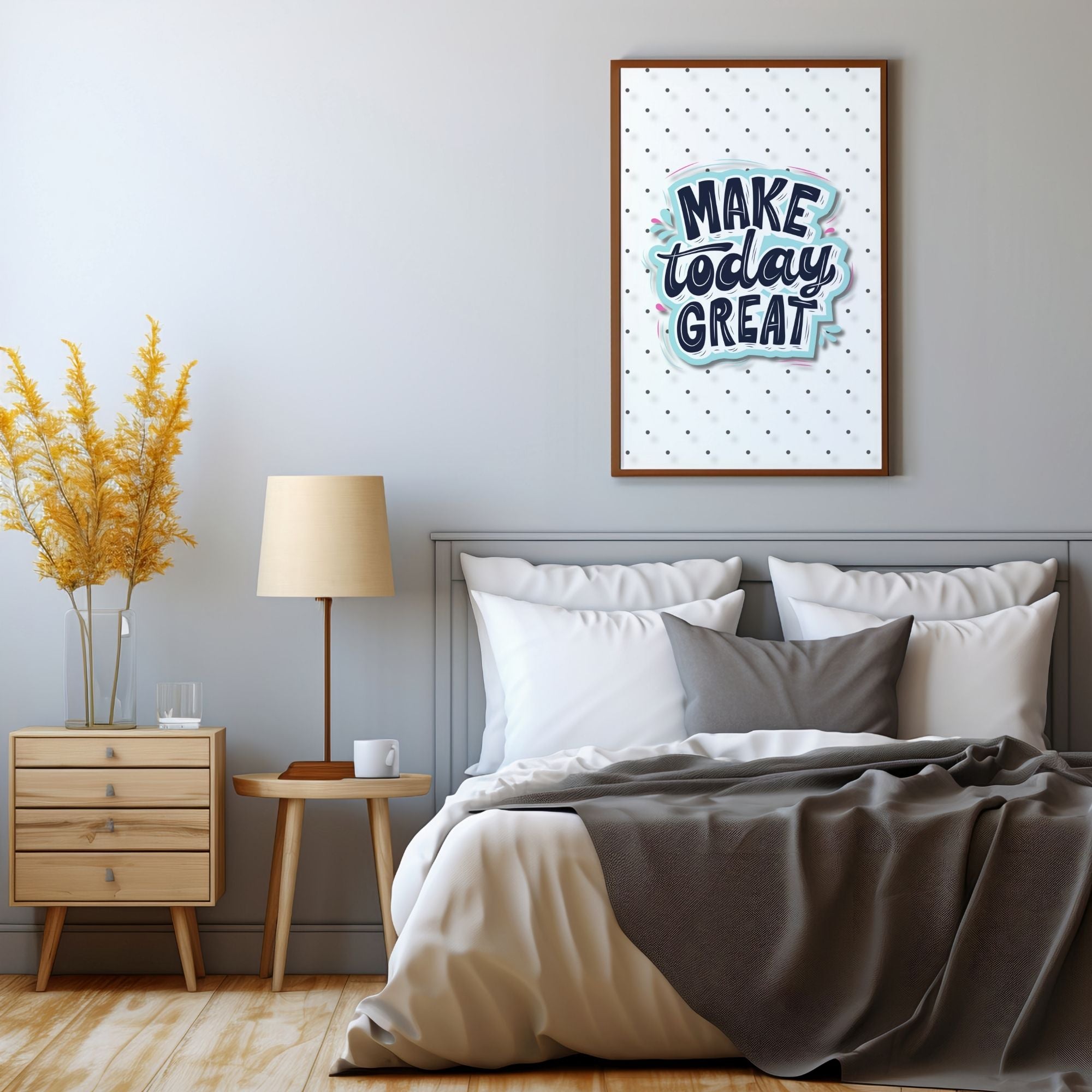 Make Today Great - Modern Sticker Style Wall Art