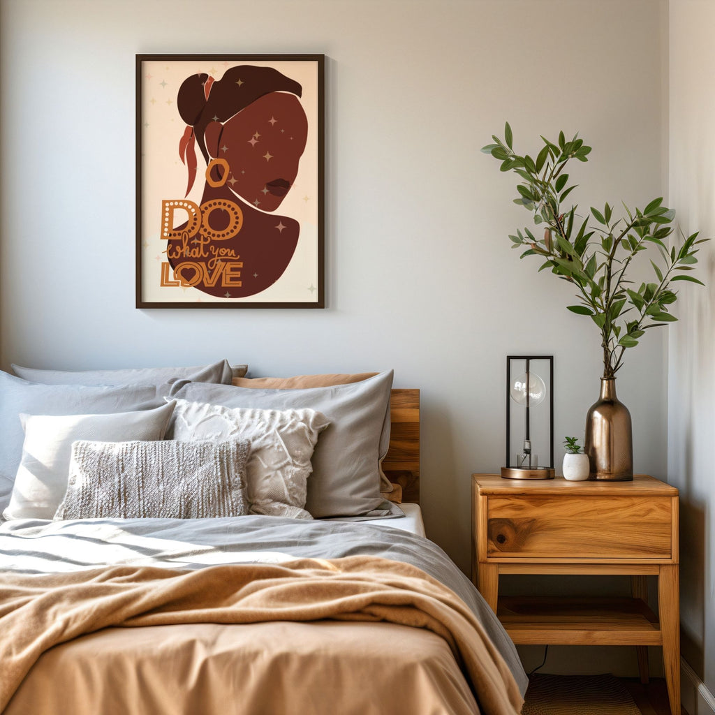 Do What You Love - African Woman Empowerment Wall Art