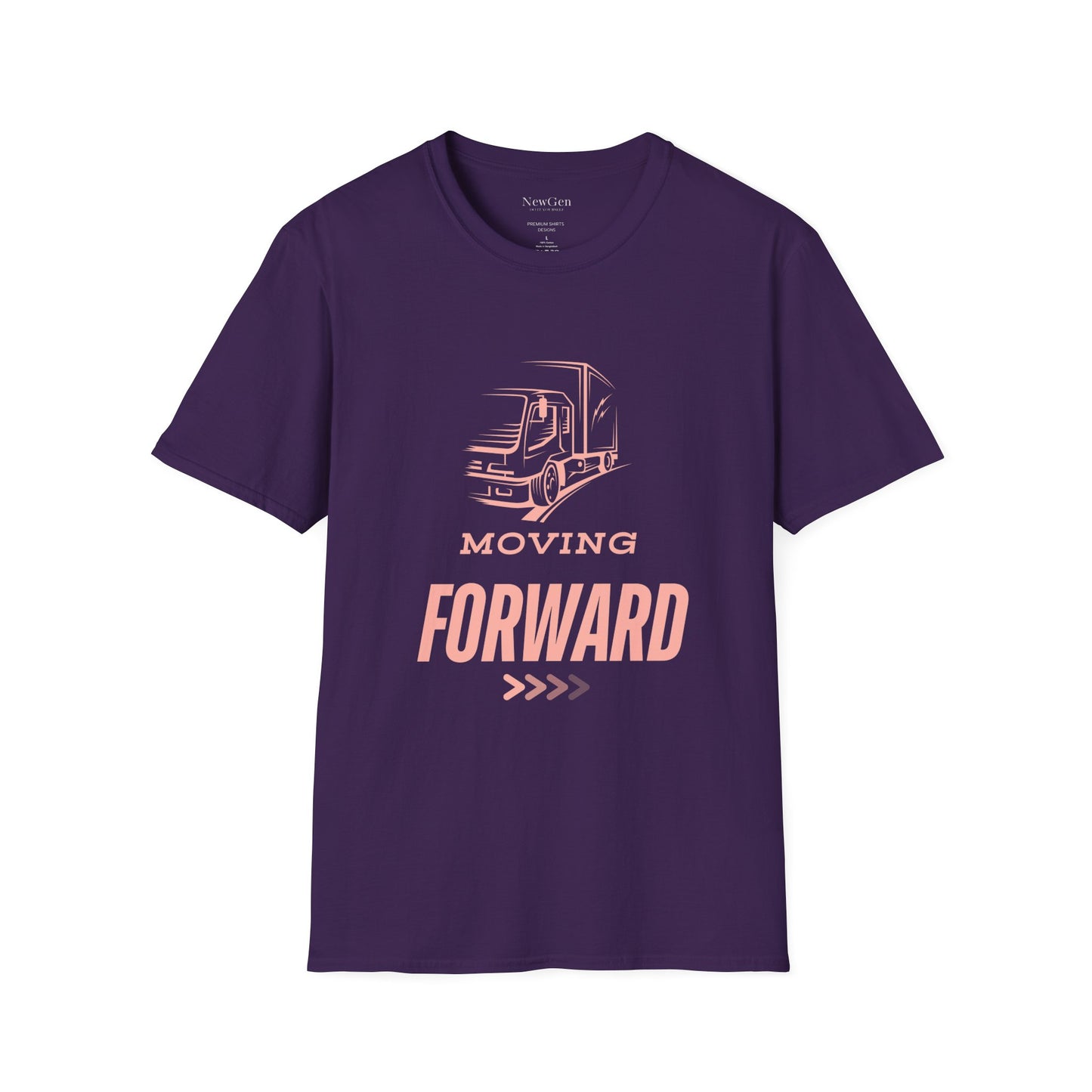 Moving Forward - Truck Driver Motivational Statement Artwork Tee