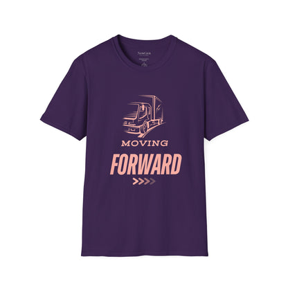 Moving Forward - Truck Driver Motivational Statement Artwork Tee