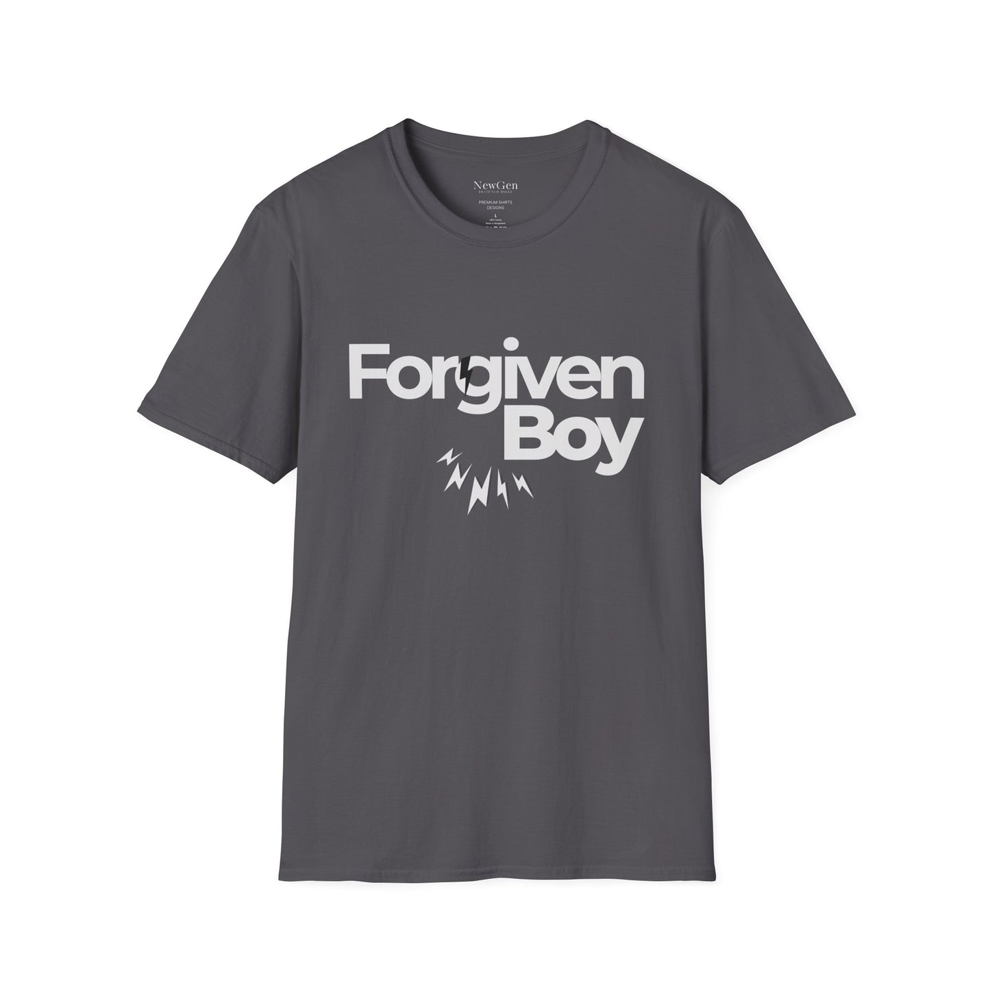 Forgiven Boy - Faith-Based Redemption Statement Artwork Tee